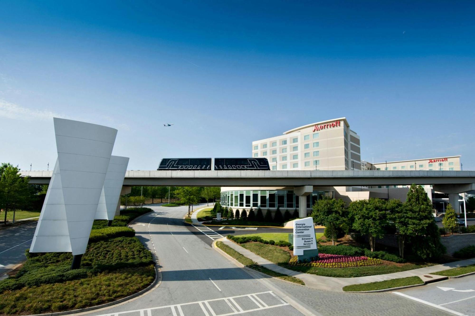 Отель Atlanta Airport Marriott Gateway Колледж Парк Экстерьер фото